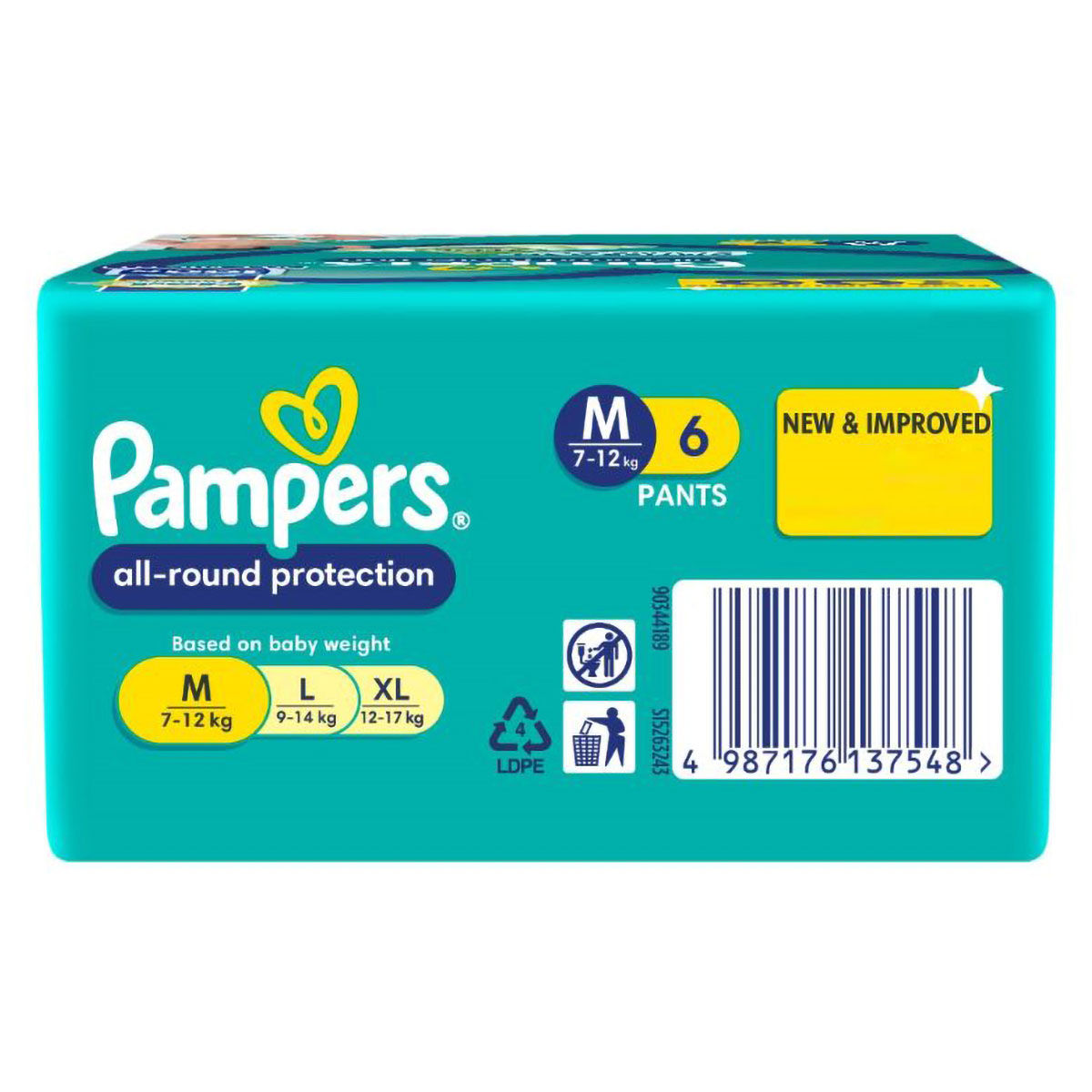 Buy Pampers All round Protection Pants, Medium size baby diapers (MD) 152  Count, Anti Rash diapers, Lotion with Aloe Vera & Pampers Taped Baby Diapers,  Medium, (MD), 66 count Online at Low